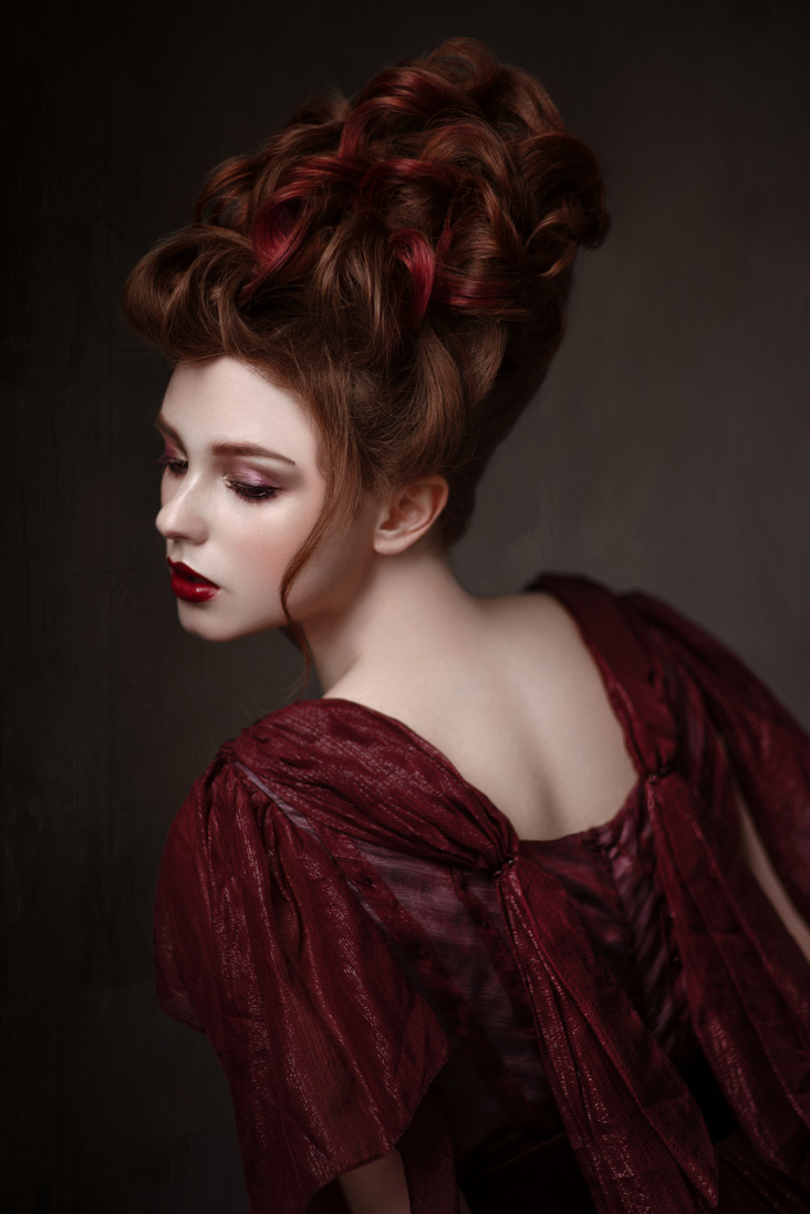 red hair vintage makeup