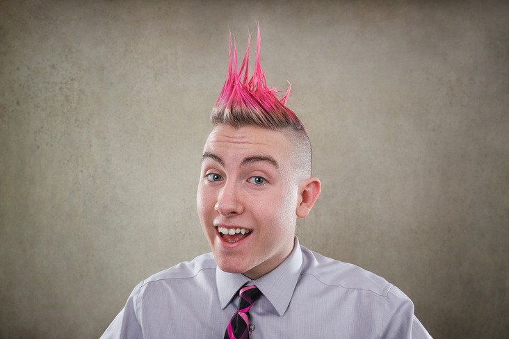 pink mohawk style