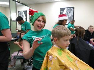 haircut at beauty school