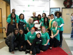 Santa Pictures at Evergreen Beauty College