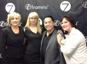 Ms. Sondra, Ms. Jenevieve, Mr. Frank and Ms. Jennifer at the Salon 7 Event 