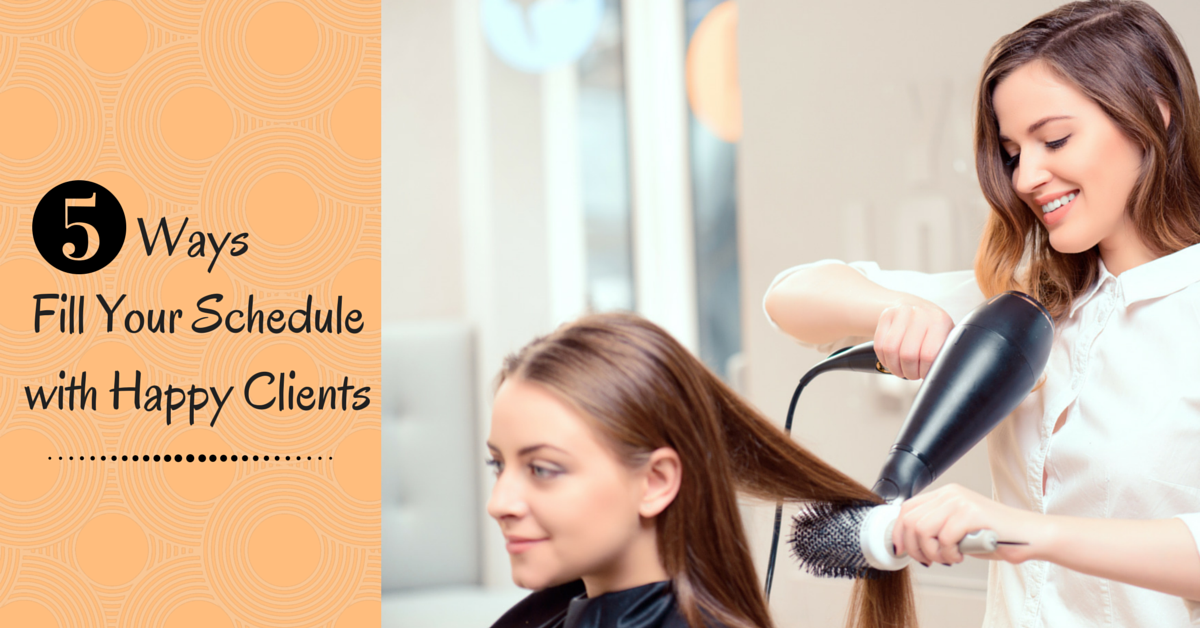 Cosmetologist Schedule Happy Clients