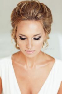 A softer smokey eye can be perfect for a classic wedding look! 