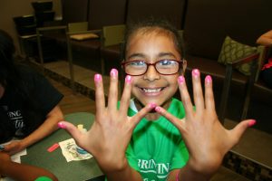 back to school event painted nails