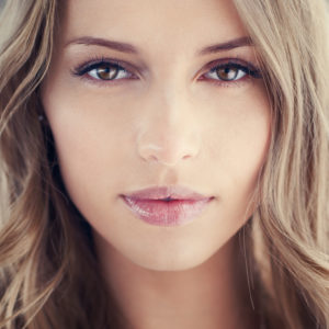 woman with lush lips