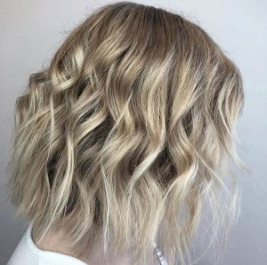 blonde hair with shadow root