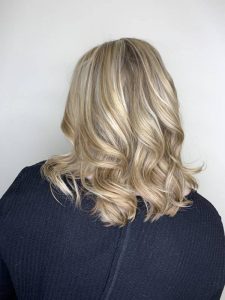 blonde weave with ash tones