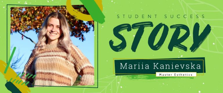 Master Esthetics Student Success Story: Mariia Kanievska