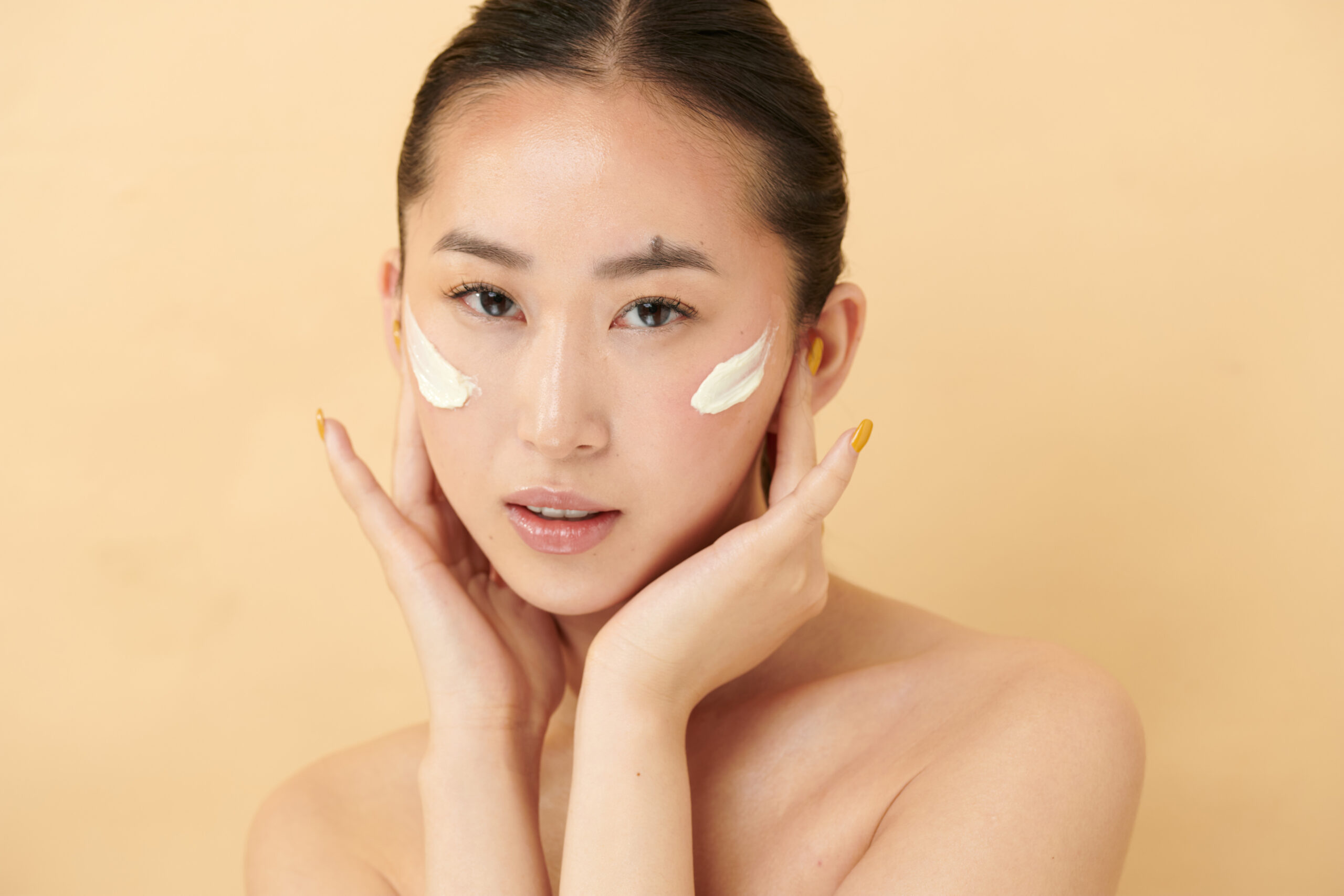 woman with bare skin