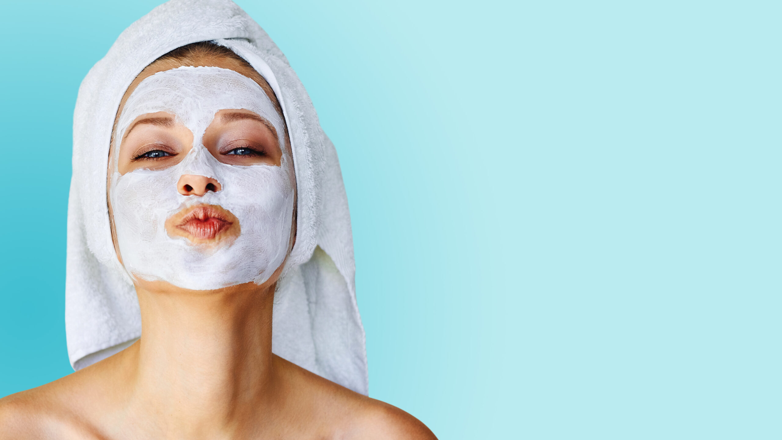 young girl wearing face mask