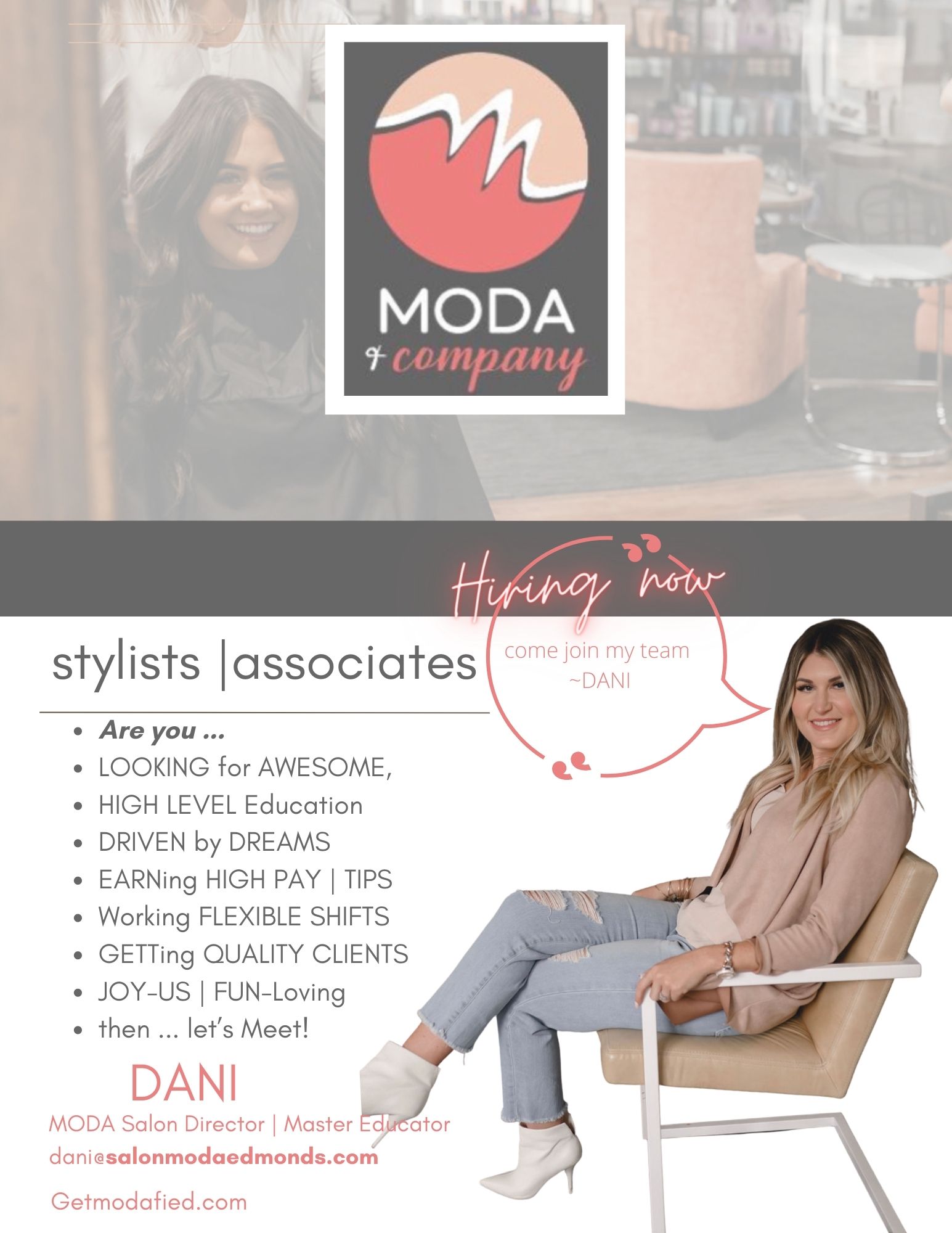 MODA + Company | Edmonds Logo